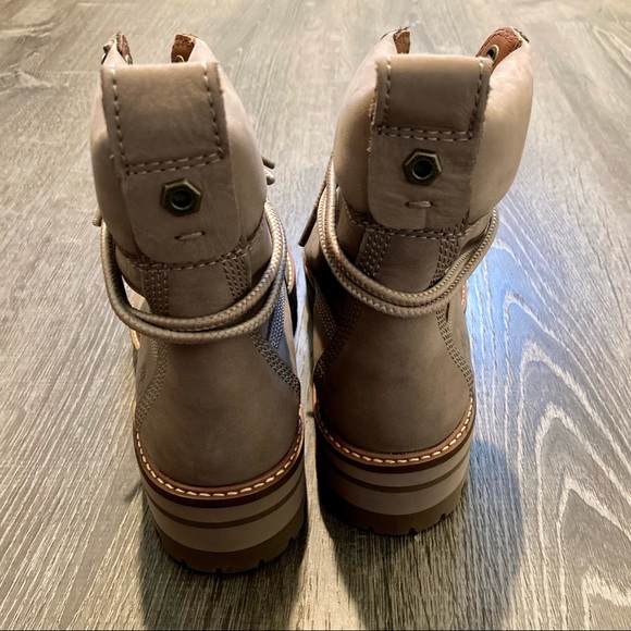 Timberland Women’s Courmayeur Valley Hiking Boots Taupe Nubuck Sz 7 NWOB - Picture 9 of 14
